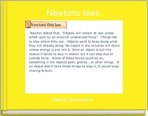 Newtons laws 