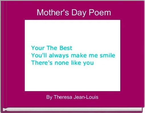 Front cover of 'Mother's Day Poem' 