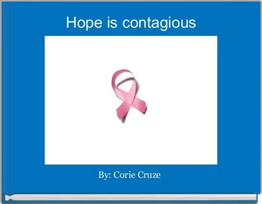 Front cover of 'Hope is contagious' 