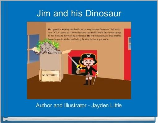 Front cover of 'Jim and his Dinosaur' 
