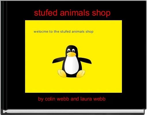 Front cover of 'stufed animals shop ' 