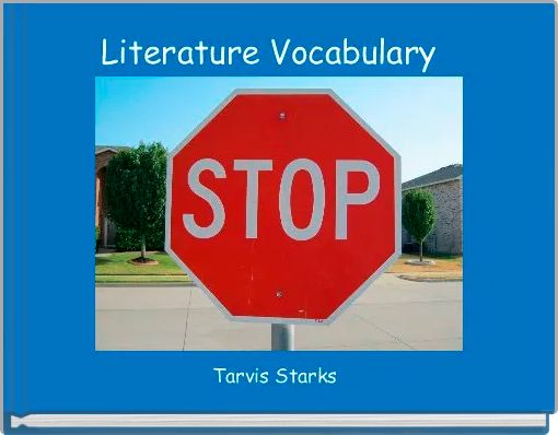 Literature Vocabulary  