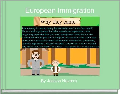 Front cover of 'European Immigration' 