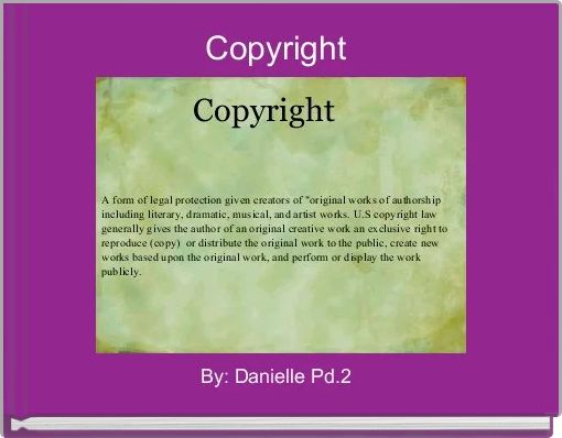 Book Cover for: Copyright 