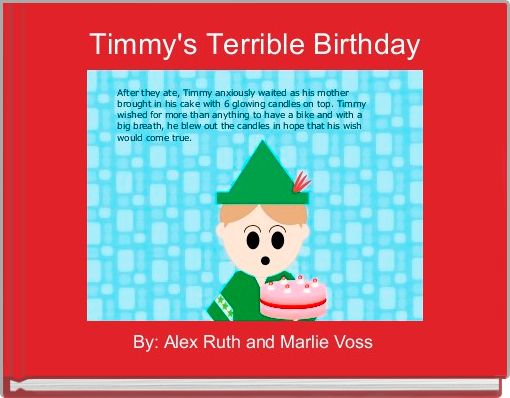 Book Cover for: Timmy's Terrible Birthday