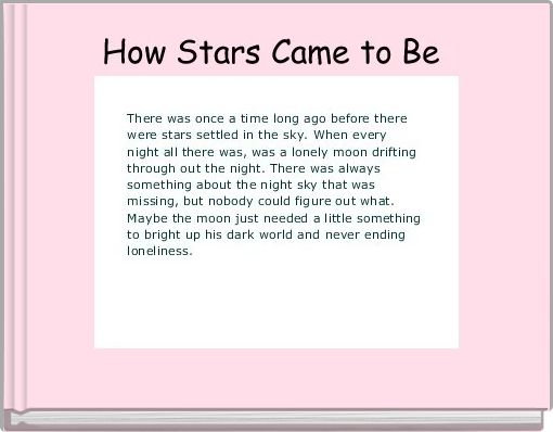 How Stars Came to Be 