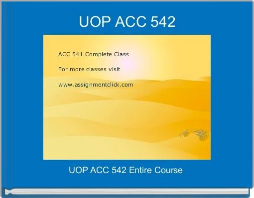 UOP ACC 542
