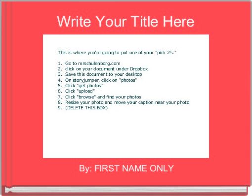 Write Your Title Here