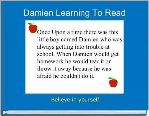 Damien Learning To Read