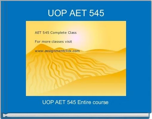 UOP AET 545