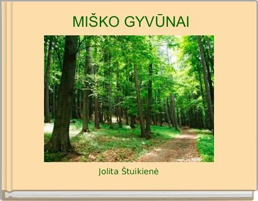 Front cover of ' MIŠKO GYVŪNAI' 