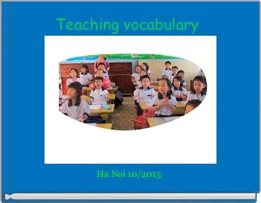 Teaching vocabulary 