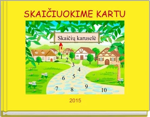 Front cover of 'SKAIČIUOKIME KARTU' 