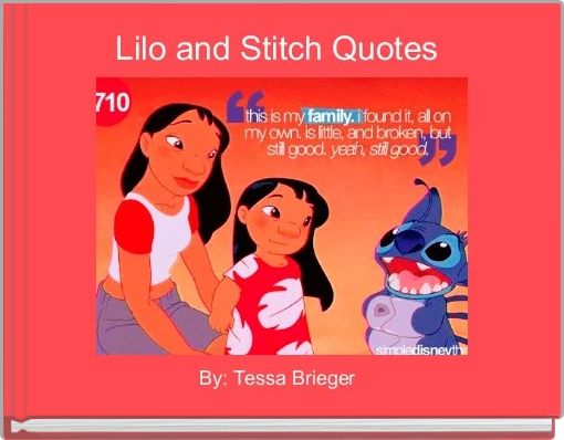 Front cover of 'Lilo and Stitch Quotes ' 