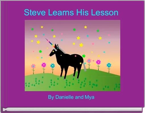 Front cover of 'Steve Learns His Lesson ' 