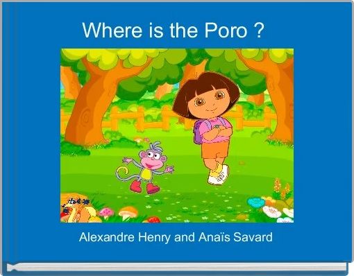 Front cover of 'Where is the Poro ? ' 