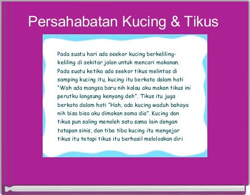 Front cover of 'Persahabatan Kucing & Tikus ' 