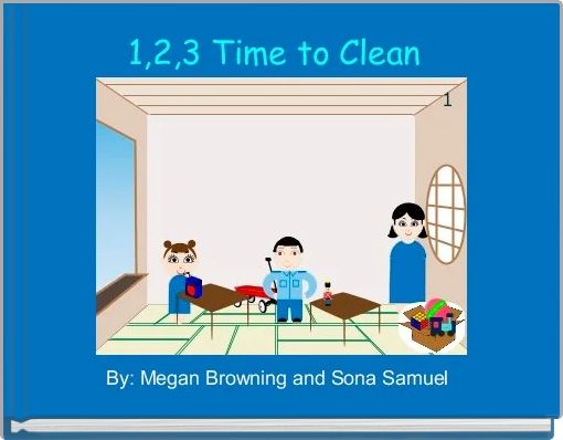 Front cover of '1,2,3 Time to Clean ' 