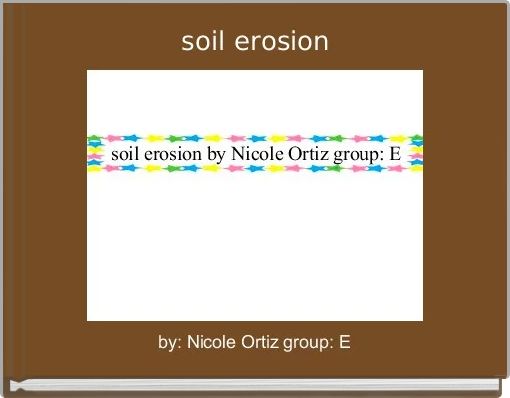 Book Cover for:  soil erosion 