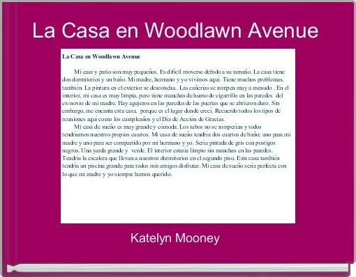 Front cover of 'La Casa en Woodlawn Avenue ' 