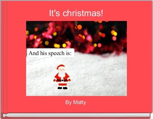 Front cover of 'It's christmas!' 