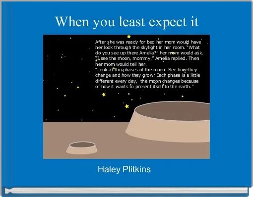 Front cover of 'When you least expect it' 