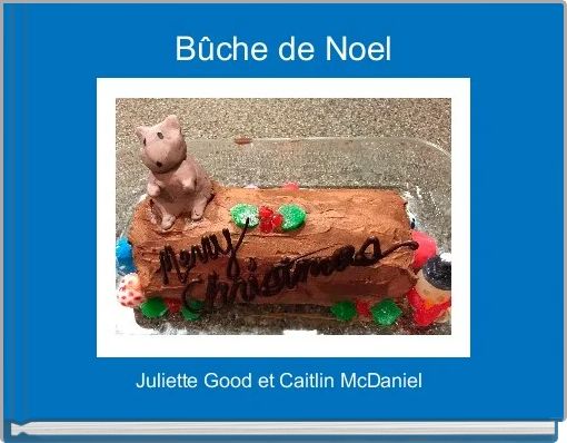 Front cover of 'Bûche de Noel' 