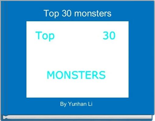 Top 30 monsters