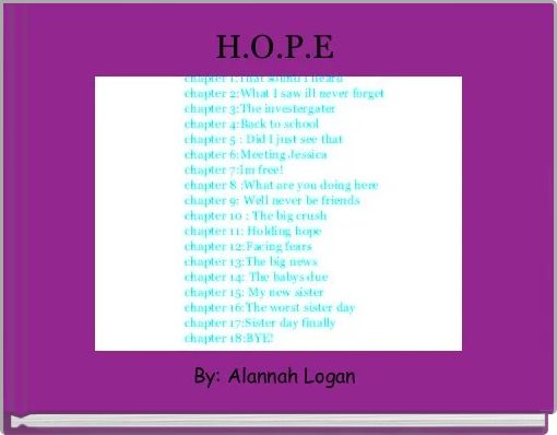 Front cover of 'H.O.P.E ' 
