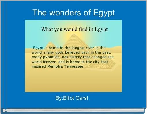 The wonders of Egypt