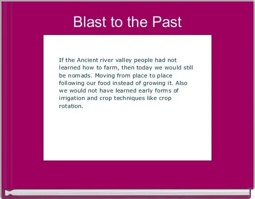 Front cover of 'Blast to the Past' 