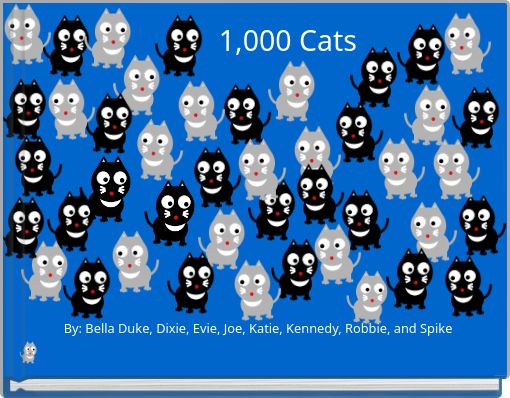 Front cover of '1,000 Cats' 