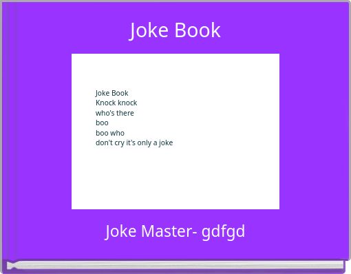 Front cover of 'Joke Book' 