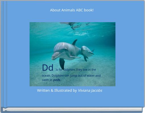Front cover of 'About Animals ABC book!' 