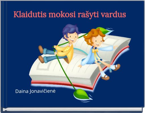 Front cover of 'Klaidutis mokosi rašyti vardus' 