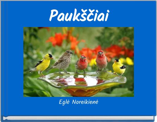 Front cover of 'Paukščiai' 