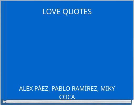 Book Cover for: LOVE QUOTES