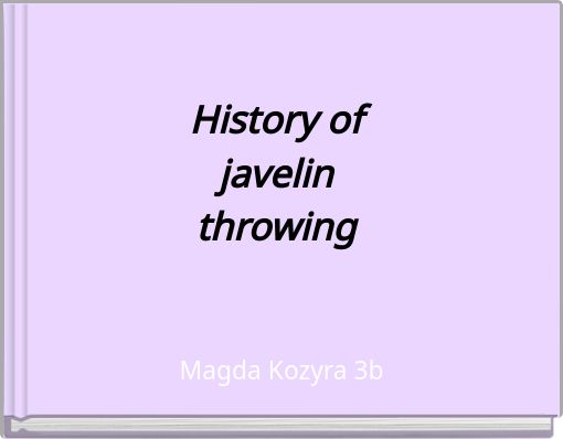 History of javelin throwing