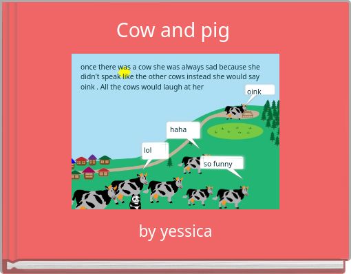 Book Cover for: Cow and pig