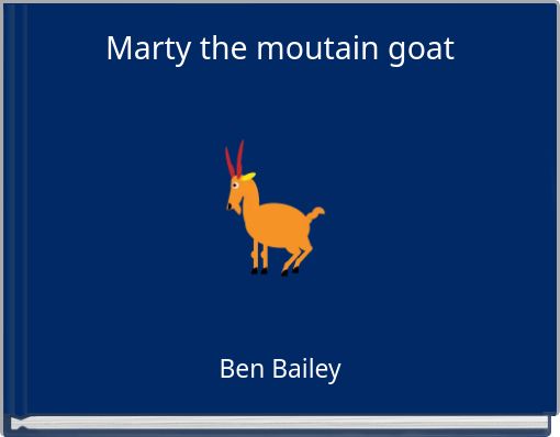 Front cover of 'Marty the moutain goat' 