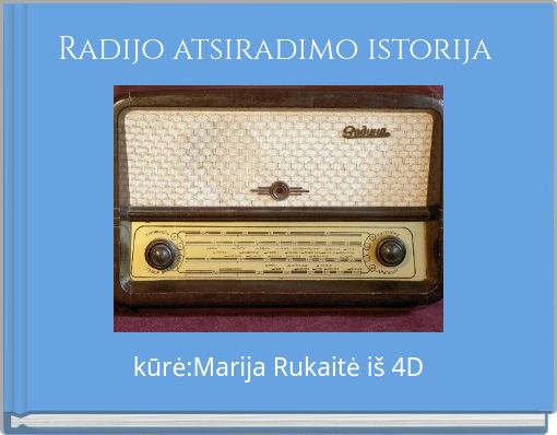 Book Cover for: Radijo atsiradimo istorija