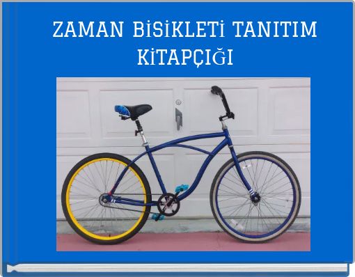 Front cover of 'ZAMAN BİSİKLETİ TANITIM KİTAPÇIĞI' 