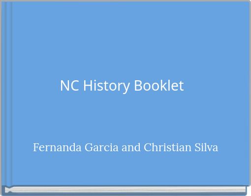 Front cover of 'NC History Booklet' 