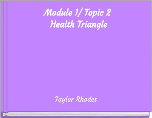 Module 1/ Topic 2 Health Triangle