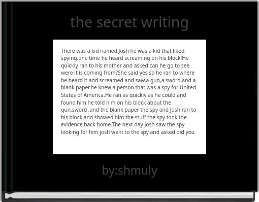 the secret writing