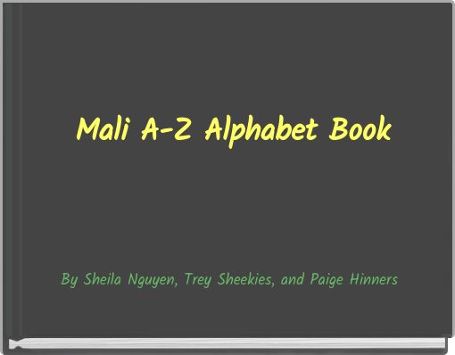 Front cover of 'Mali A-Z Alphabet Book' 