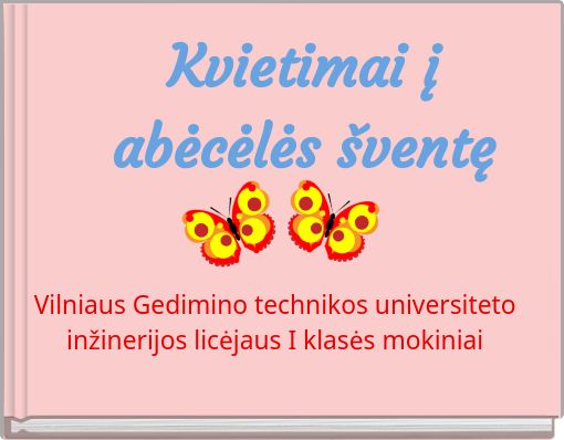 Kvietimai į abėcėlės šventę