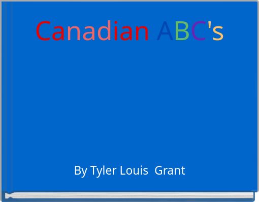 Front cover of 'Canadian ABC's' 
