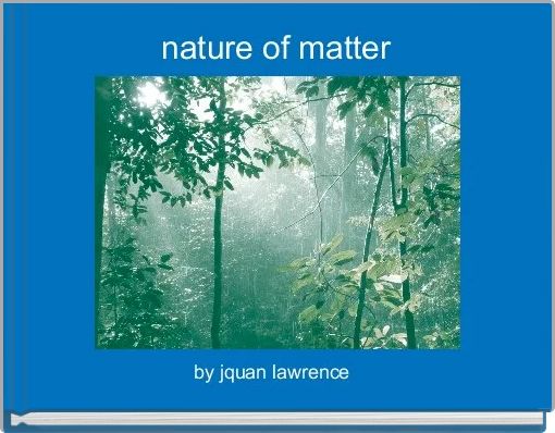 Front cover of 'nature of matter' 