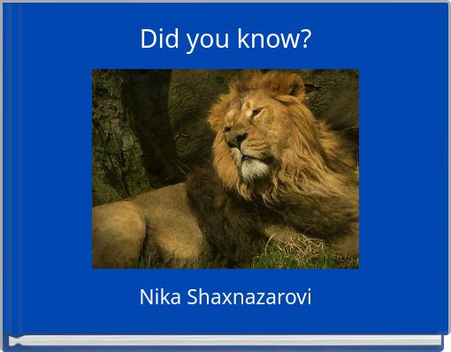 Front cover of 'Did you know?' 